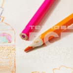 Карандаши цветные Deli EC130-24 ColoRun, шестигранный профиль, дерево 24 цвета, коробка с европодвесом (24шт), фото2