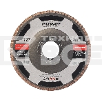 Круг лепестковый торцевой Patriot EXPERT 115мм*22,23мм*P80 цирконий, фото 1