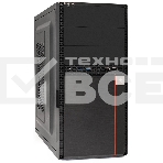 Компьютерный корпус Minitower ExeGate MA-371X-UNS500 (mATX, БП UNS500 с вент. 12см, 2*USB+2*USB 3.0, аудио, черный), фото 1