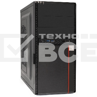 Компьютерный корпус Minitower ExeGate MA-371X-UNS500 (mATX, БП UNS500 с вент. 12см, 2*USB+2*USB 3.0, аудио, черный)