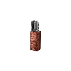 Подставка для ножей универсальная LARA LR05-102 Wood <квадрат> Soft touch, фото 1