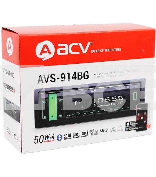 Автомагнитола ACV AVS-914BG 1DIN 4x50Вт