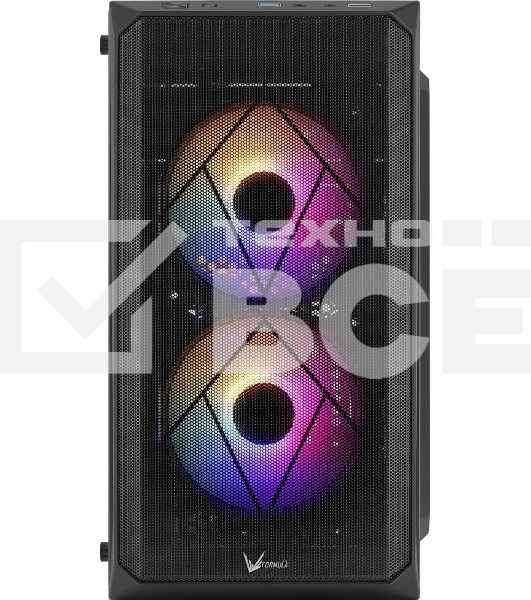 Компьютерный корпус Aerocool / Formula V Line CS-107 Plus mATX USB 3.0x1/USB 2.0x1/audio черный