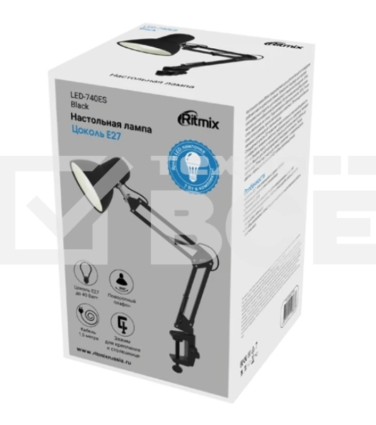Светильник настольный Ritmix LED-740ES черный