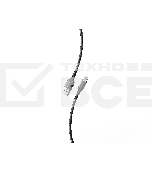 Кабель Smartbuy (iK-3112-S14b) S14 Type C черный, 3 А, 1 м