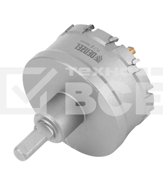 Коронка по металлу Denzel твердосплавная, 70 мм