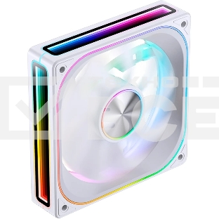 Вентилятор для корпуса JONSBO ZA-120WR Reverse (120x120x28мм, 4-pin PWM, ARGb, 62.4CFM, 37.3dBA, 2400RPM, белый)