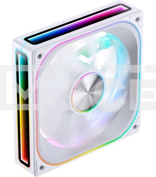 Вентилятор для корпуса JONSBO ZA-120WR Reverse (120x120x28мм, 4-pin PWM, ARGb, 62.4CFM, 37.3dBA, 2400RPM, белый)