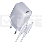 Сетевое зарядное устройство Qumo Energy light PD 35Вт (Charger 0067), 1 USB Type-C, + кб 1м, 60Вт., фото 1