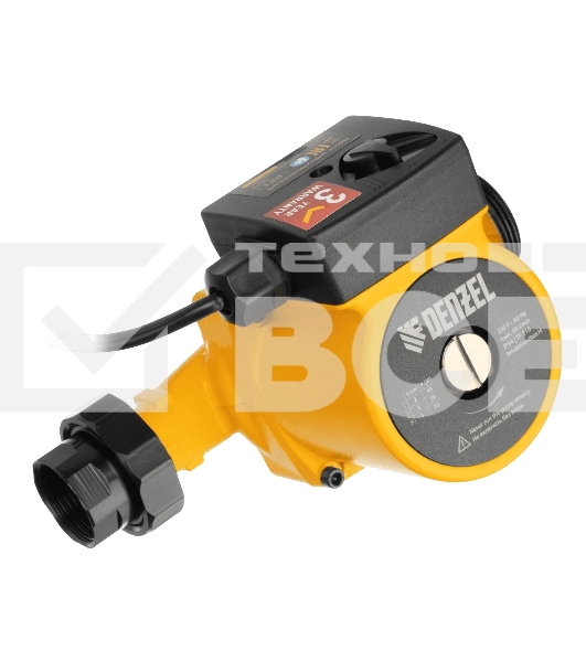 Циркуляционный насос Denzel CP25-4, напор 4 м, 50 л/мин, 1 м кабель, монт. длина 180 мм