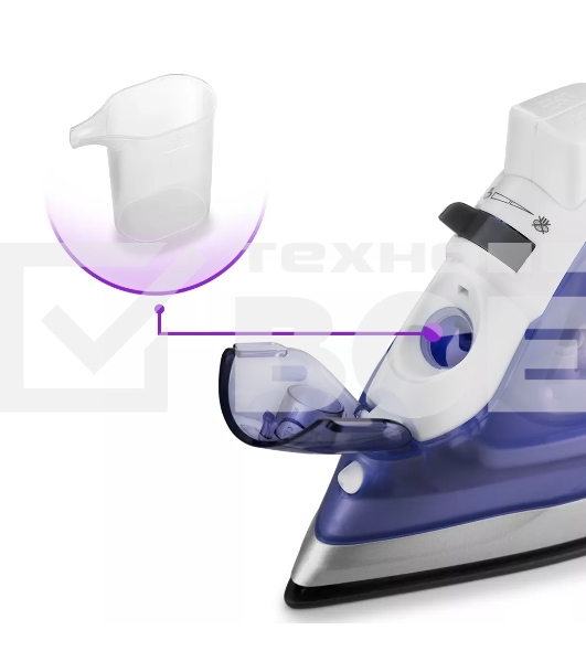 Утюг Kitfort KT-2603 1300 Вт белый/фиолетовый