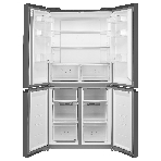 Холодильник Korting KNFM 84177 GN черный стекло трехкамерный 305/169л морозилка снизу, No Frost, фото2