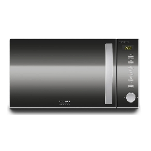 Микроволновая печь CASO M 20 Electronic зеркальный/серебристый, 20 л, 800 Вт, переключатели - кнопки, поворотный механизм