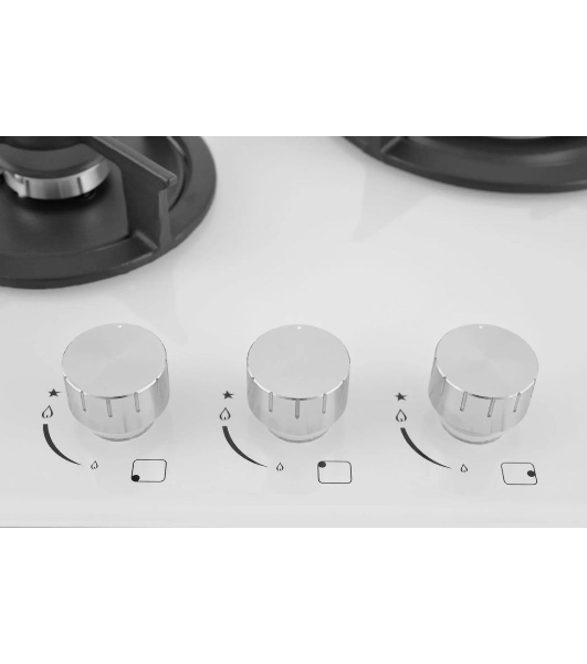 Варочная панель газ ZUGEL ZGH452W, белая