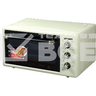 Мини-печь OPTIMA OF-48BR (48л, таймер, лампа, противень 2шт., решетка, бежевый, 1600Вт)