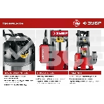 Насос ЗУБР НПГ-М3-1400-С, дренажный для грязной воды, корпус - нерж. сталь, 1400 Вт, фото4