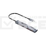 Концентратор Vention OTG USB 3.2 Gen 2 Type-C на 4 USB порта + USB-C PD Серый - 0.15м., фото2