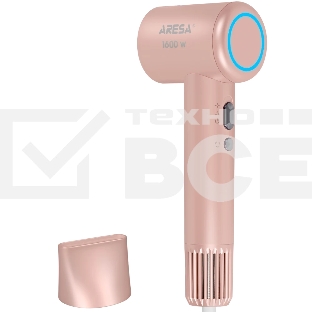 Фен ARESA AR-3234 розовый, 1600 Вт, ионизация