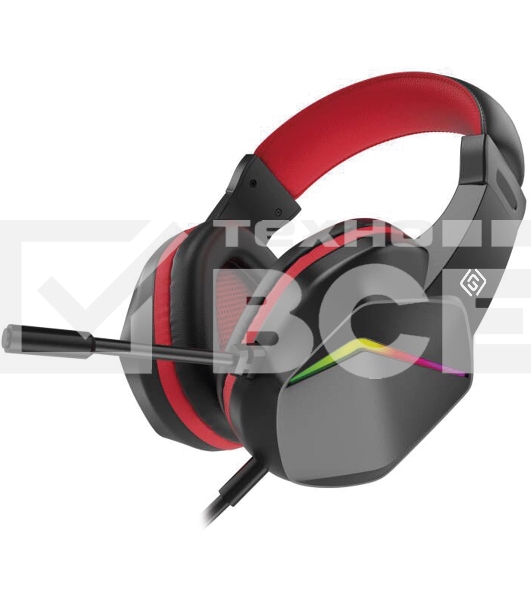 Наушники с микрофоном Оклик HS-L335G черный 2.2м мониторные USB оголовье (1972582)