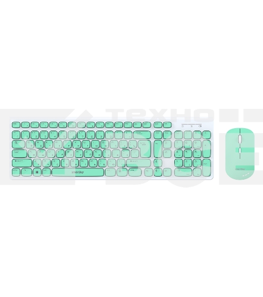 Комплект клавиатура+мышь Smartbuy (SBC-250288AG-WG) ONE 250288AG бело-зеленый