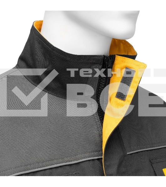 Куртка профессиональная рабочая Denzel 65% полиэстер 35% хлопок, XXL