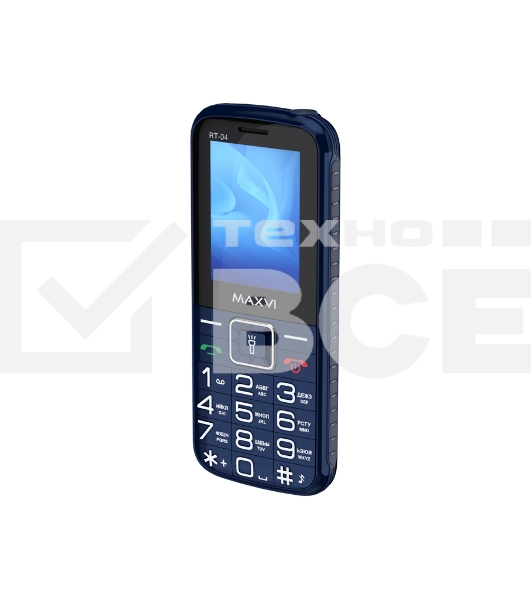 Телефон Maxvi RT-04 blue + док-станция