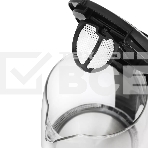 Чайник электрический Kitfort КТ-628 1.7 л, 2200 Вт, серебристый (корпус: стекло), фото2