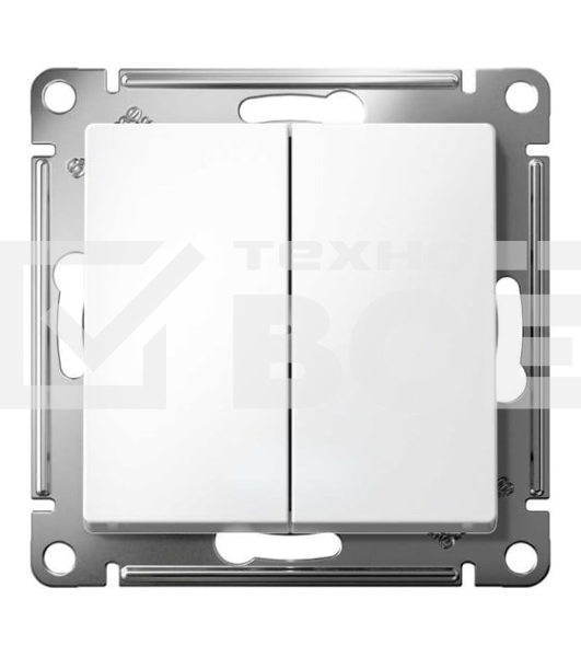 Механизм выключателя 2-кл. AtlasDesign (сх.5) 10АХ бел. SchE ATN000151