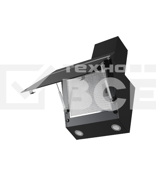 Вытяжка наклонная Maunfeld Medway 60 черная, 60 см, 1000 куб. м/ч, 54 дБ