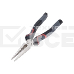 Плоскогубцы удлиненные Deli DL0104 200 мм, Cr-V, эксцентриковый шарнир, антикоррозийное покрытие, трехкомпонентная прорезиненная рукоять, фото 1