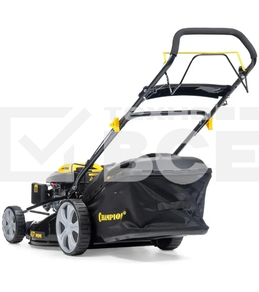 Газонокосилка Champion LM4627 (2,6кВт привод травосб.60л. шир.460мм 25-75мм 31,6кг 3в1)(Газонокосилка самоходная, Объем двигателя 139 см3, вес без травосборника 31,6 кг, Объем топливного бака 1,0 л, Мощность 2,6/3,5 кВт/л.с., объем травосборника 60 л, ширина среза 460 мм, высота среза 25-70 мм.)