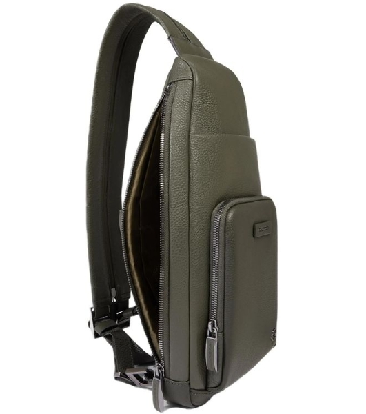 Рюкзак слинг Piquadro Modus Special CA5577MOS/VEVE оливковый кожа