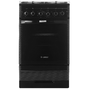 Плита газовая Gefest ПГ 5300-02 0046 черный, конфорок 4 шт, духовка 52 л, 50 см x 85 см x 58.5 см