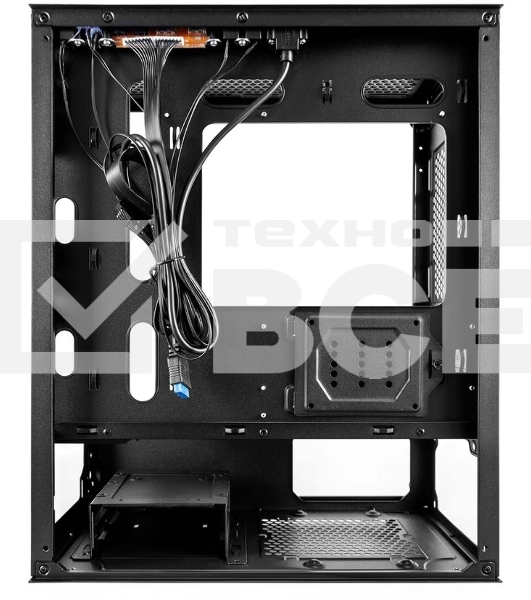 Компьютерный корпус 1STPLAYER TRILOBITE T3 Black / mATX, TG / 4x 120mm LED fans inc. / T3-BK-4F1
