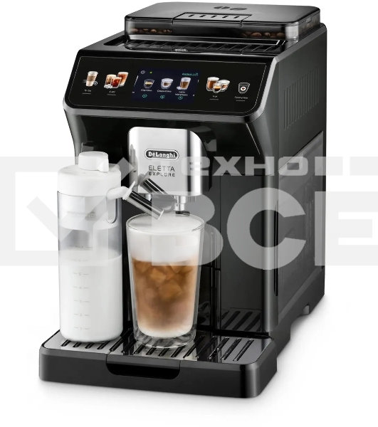 Кофемашина автоматическая DeLonghi ECAM450.55.G черный, исп. кофе - зерновой/молотый, 1.8 л, 1450 Вт, 19 Бар.