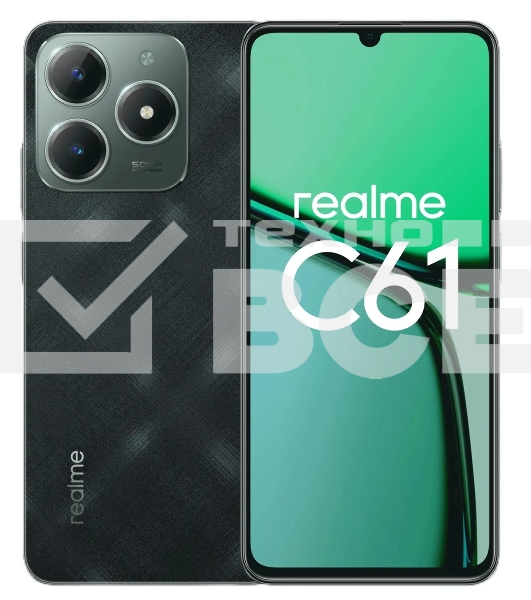 Смартфон Realme C61, 8/256Gb, зеленый