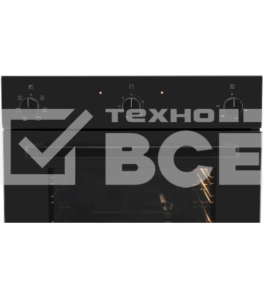 Духовой шкаф электрический Hyundai 6006.03 BG черное стекло