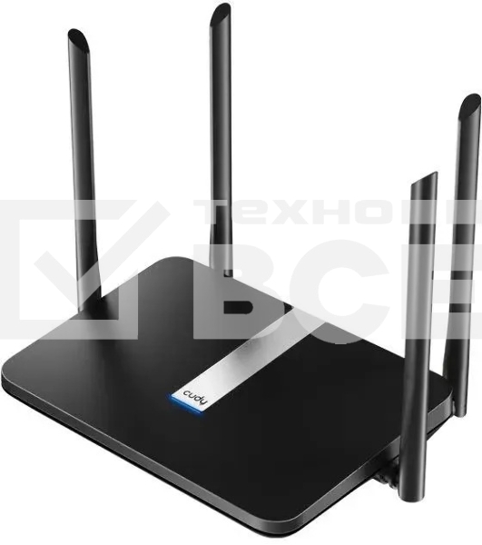 Роутер беспроводной Cudy X6 AX1800 10/100/1000BASE-TX черный