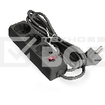 Удлинитель ExeGate EC-3-3B EX279351RUS чёрный, 3 м, евровилка, 3 розетки, 2200 Вт, фото 1