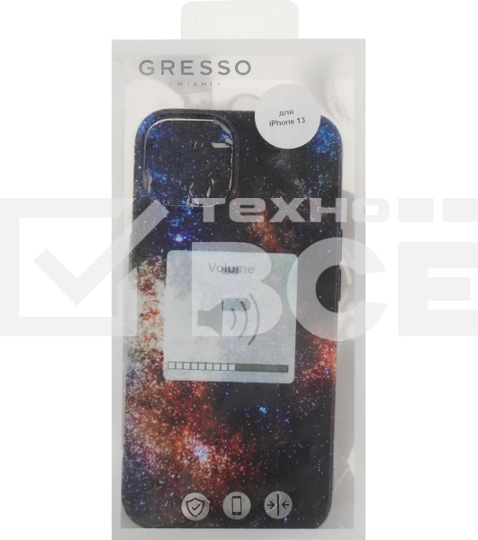Чехол (клип-кейс) Gresso Meridian, для iPhone 13, черный [gr17aaae8892]