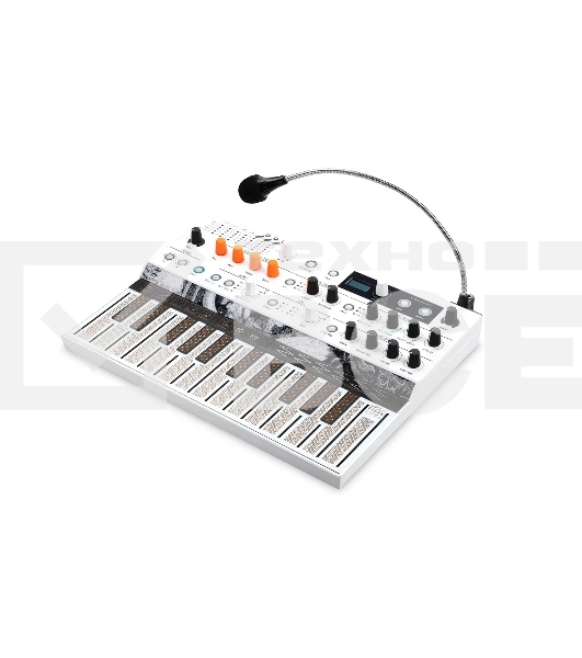 Синтезатор [570102] Arturia [MicroFreak Vocoder] цифровой аппаратный, 25 клавиш с поддержкой полифонического касания, цифровым осциллятором и аналоговым фильтром Oberheim SEM, CV/Gate/Mod выходы, Cloc IN/OUT, MIDI IN/OUT, выход TRS, выход для наушников,