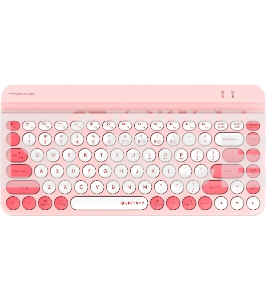 Клавиатура A4Tech Fstyler FBK30 розовый USB беспроводная BT/Radio slim Multimedia (FBK30 RASPBERRY)