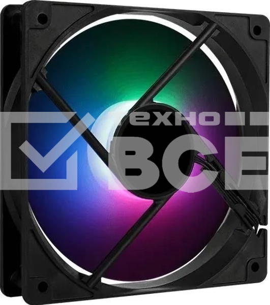 Вентилятор для корпуса Aerocool / Formula Frost 12 PWM FRGB черный, 120 мм, 1500 об/мин, 27.5 дБ, 4 pin