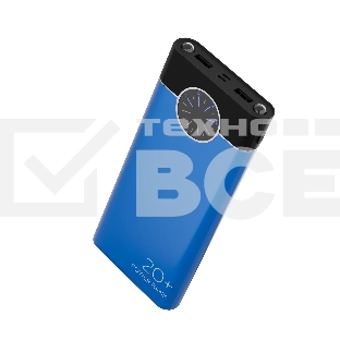 Портативный аккумулятор More choice (4610196406751) PB40-20 20000mAh Blue