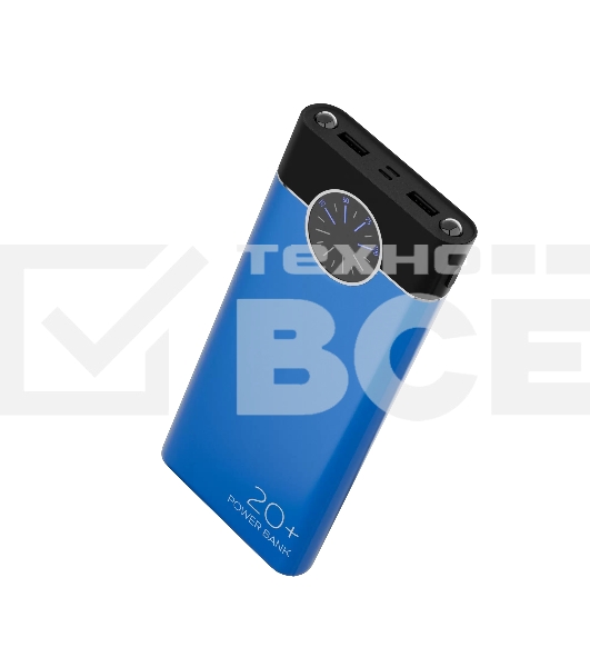 Портативный аккумулятор More choice (4610196406751) PB40-20 20000mAh Blue