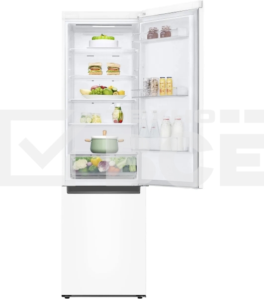 Холодильник LG GA-B509LQYL белый двухкамерный 277/107л морозилка снизу, No Frost