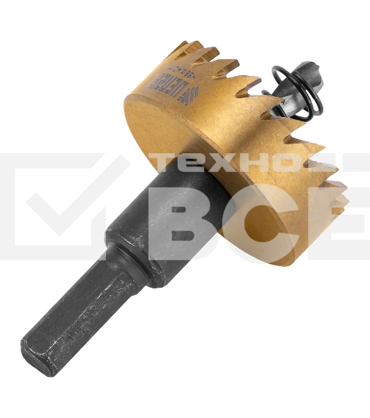 Коронка по металлу Denzel HSS, 40 мм, нитридтитановое покрытие