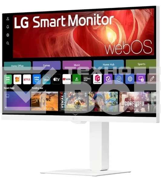 Монитор 31.5' LG 32U850SA-W IPS 3840x2160, 60 Гц, 5 мс, 16:9, 400 кд/м², 2xHDMI 2.0, USB-C (90 Вт), USB Hub (3x USB 3.0), 3.5 Jack, HDR10, динамики (2x5 Вт), веб-камера, Smart TV (webOS 24), Wi-Fi, Bluetooth, VESA 100x100, белый