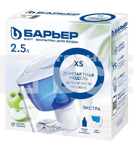 Фильтр-кувшин для воды Барьер Экстра индиго B091P45