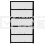 Комод Альтернатива М8764 Колорит 5 секций. широкий черный, фото4